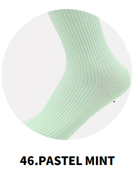 Ribbed Crew Socks 55 Colors