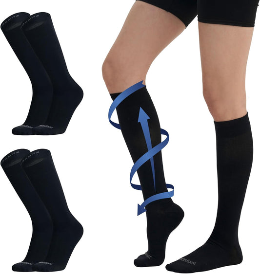 Compression Socks for Men & Women, 15-20 Mmhg (3 Pairs) - Best Circulation Socks for Nurses, Athletic, Travel