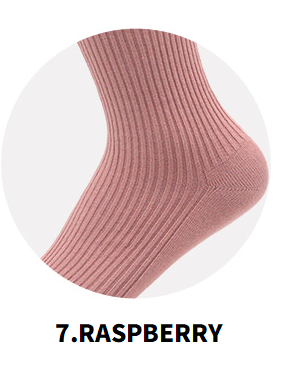Ribbed Crew Socks 55 Colors