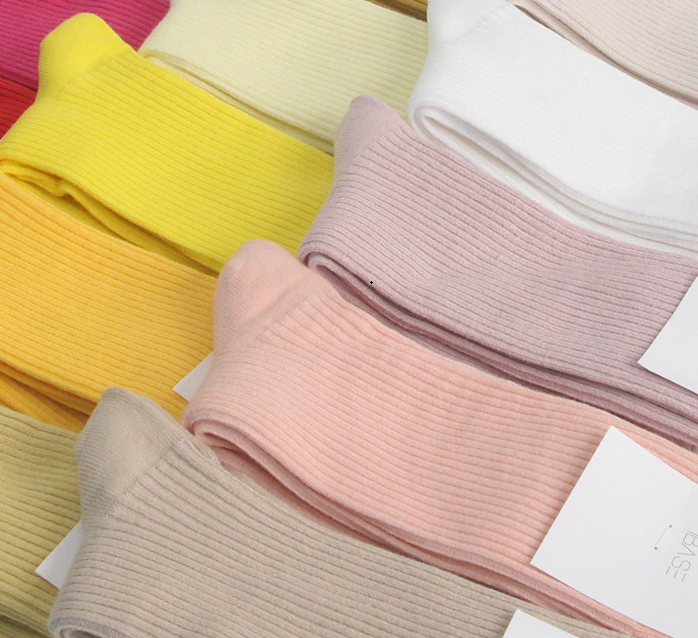 Ribbed Crew Socks 55 Colors