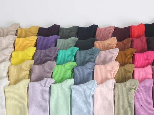 Ribbed Crew Socks 55 Colors