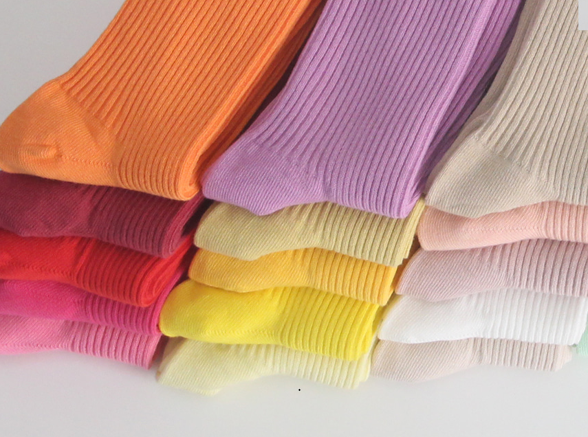 Ribbed Crew Socks 55 Colors