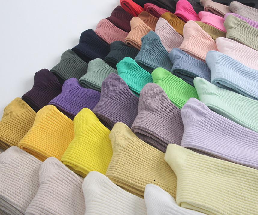 Ribbed Crew Socks 55 Colors