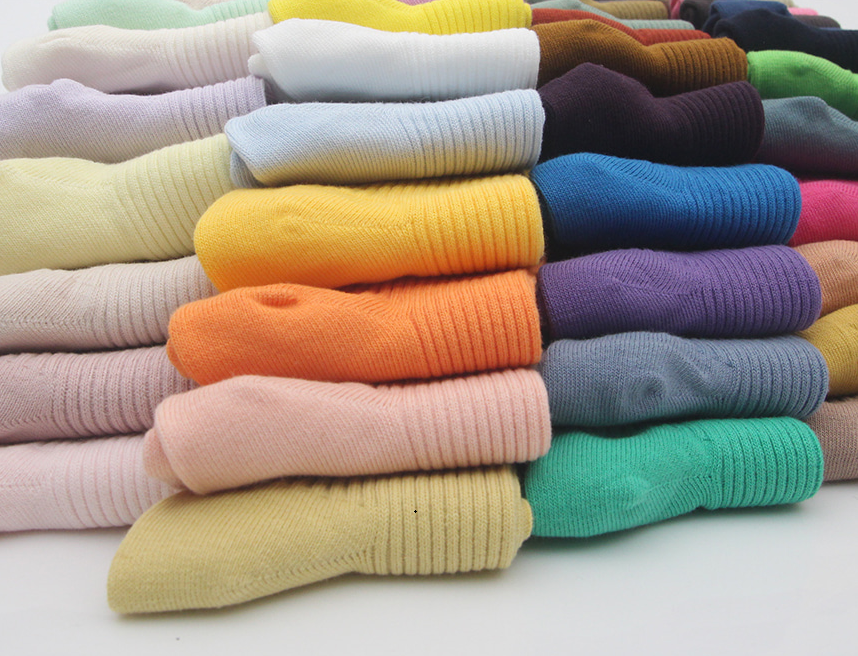 Ribbed Crew Socks 55 Colors