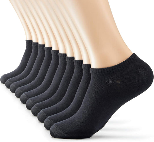 Men's/Women's 10-20 Pairs Thin Cotton Low Cut Ankle Socks, Multipack