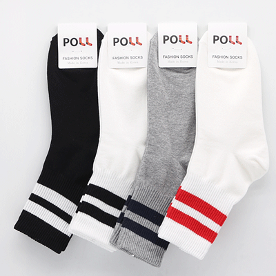 Stripe Crew Socks (3 Pairs)