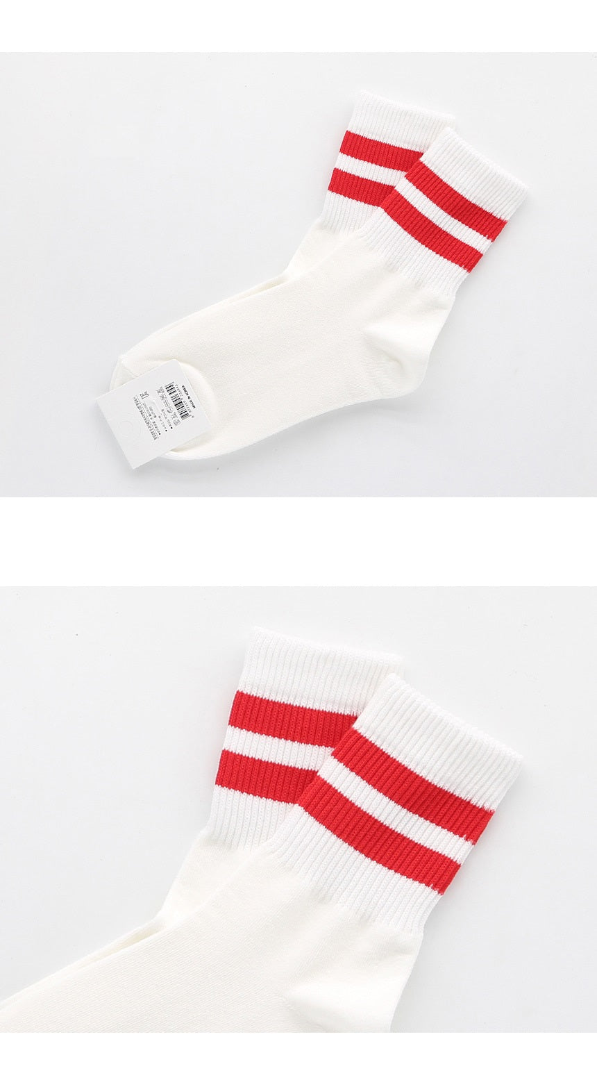 Stripe Crew Socks (3 Pairs)