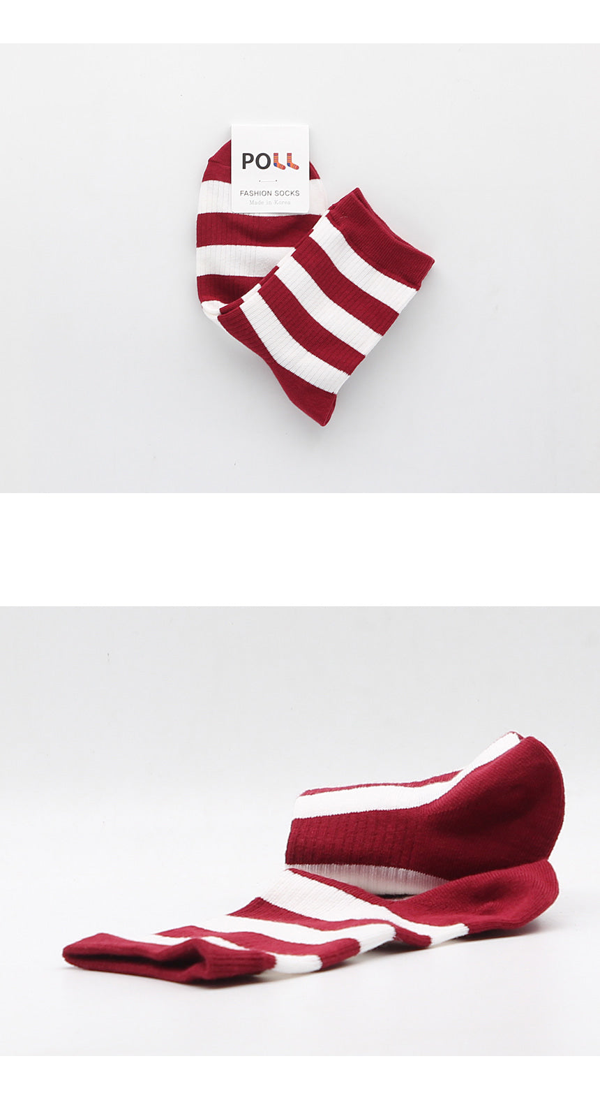Bold Stripe Crew Socks (3 Pairs)