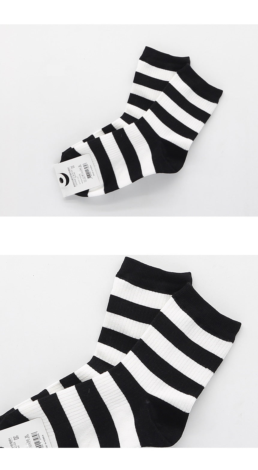 Bold Stripe Crew Socks (3 Pairs)